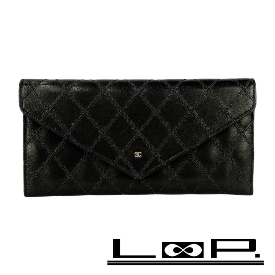 シャネル ■美品■ ビコローレ 長財布 ウォレット 小銭入れ 札入れ レザー ブラック 箱 【646638】5 | 