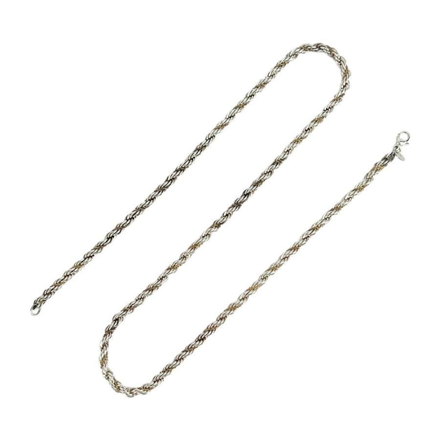 ティファニー ■中古■ ツイストロープ ネックレス アクセサリー コンビ シルバー ゴールド SV 925 K18 YG 750 46.4g【646799】5 |  | 01