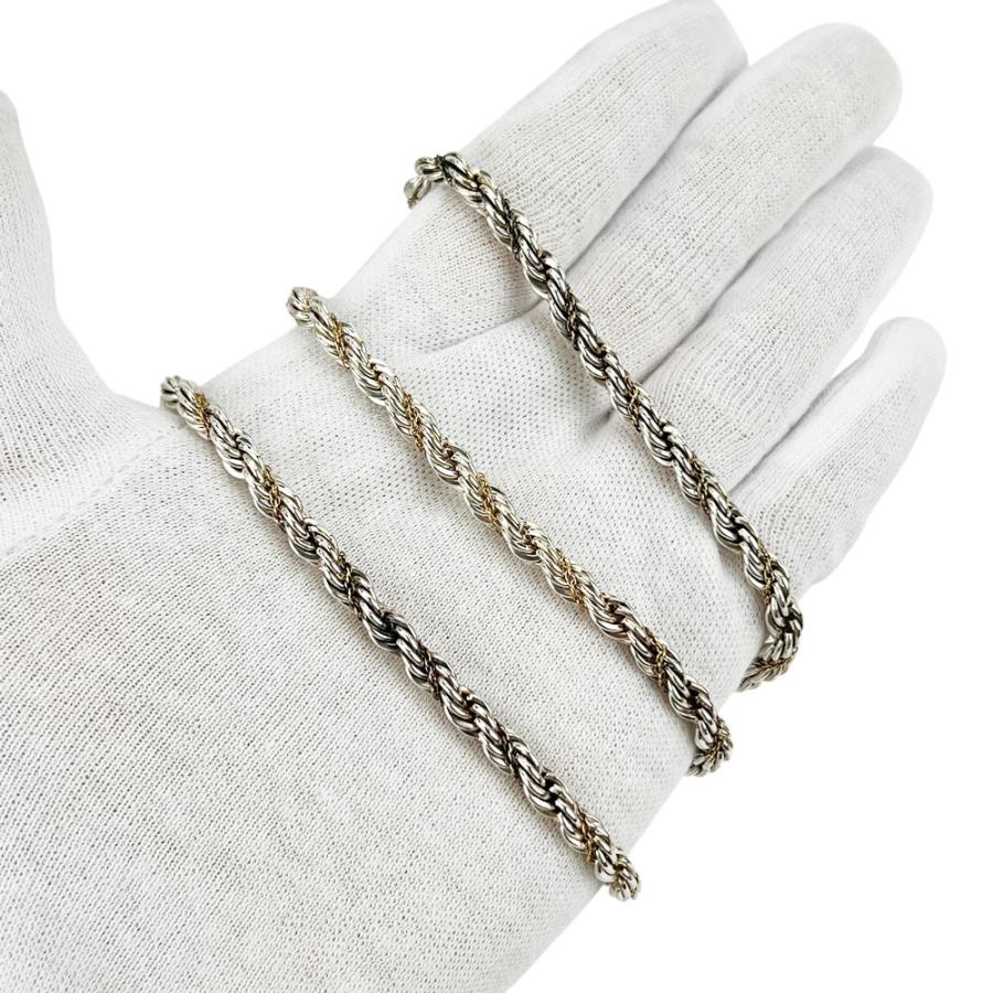 ティファニー ■中古■ ツイストロープ ネックレス アクセサリー コンビ シルバー ゴールド SV 925 K18 YG 750 46.4g【646799】5 |  | 05