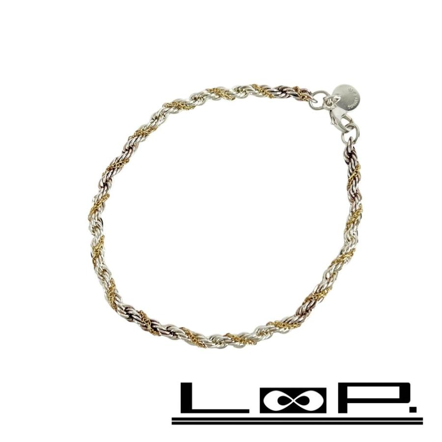 ティファニー ■美品■ ツイストロープ ブレスレット アクセサリー コンビ シルバー ゴールド SV 925 K18 YG 750 6.0g【646805】5 | 