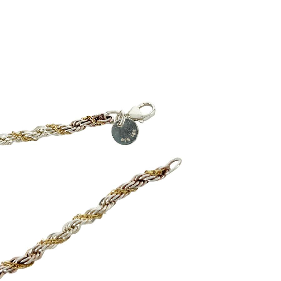 ティファニー ■美品■ ツイストロープ ブレスレット アクセサリー コンビ シルバー ゴールド SV 925 K18 YG 750 6.0g【646805】5 |  | 02