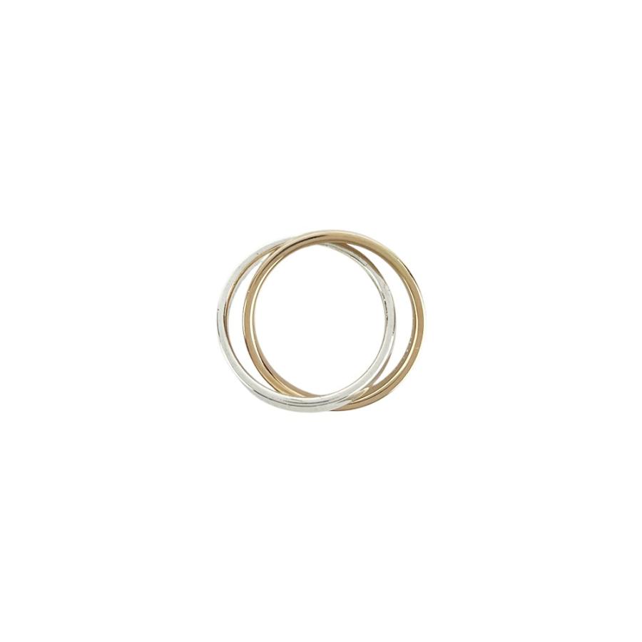 ティファニー ■美品■ インターロッキング サークル リング 指輪 1837 シルバー ピンクゴールド SV 925 K18 750PG 8号 6.1g 【646829】5 |  | 05