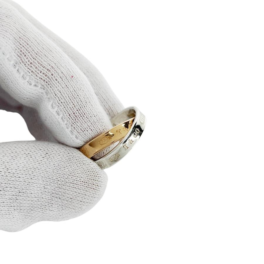 ティファニー ■美品■ インターロッキング サークル リング 指輪 1837 シルバー ピンクゴールド SV 925 K18 750PG 8号 6.1g 【646829】5 |  | 06