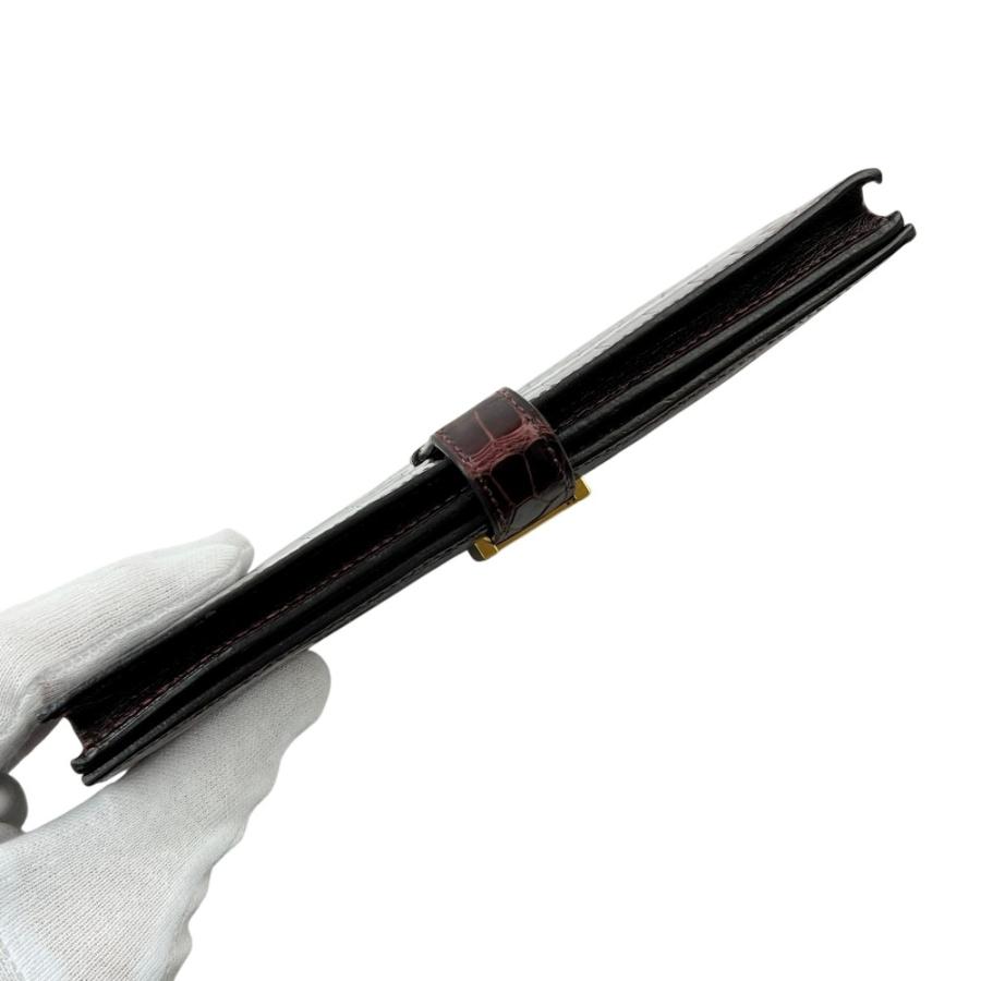 エルメス ■中古■ ベアンスフレ ウォレット 二つ折り 長財布 アリゲーター レッド Z刻 【651830】8 |  | 04