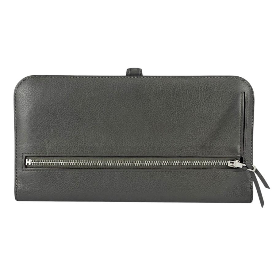 エルメス ■中古■ ドゴン ロング 長財布 ウォレット レザー グレー Z刻 【652363】13 |  | 01
