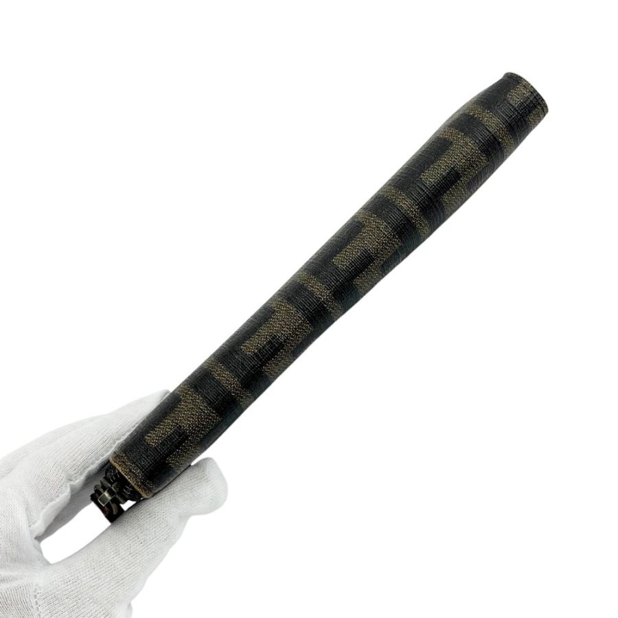フェンディ ■中古■ ズッカ ラウンドファスナー 長財布 ウォレット PVC ブラウン 【652417】13 |  | 05