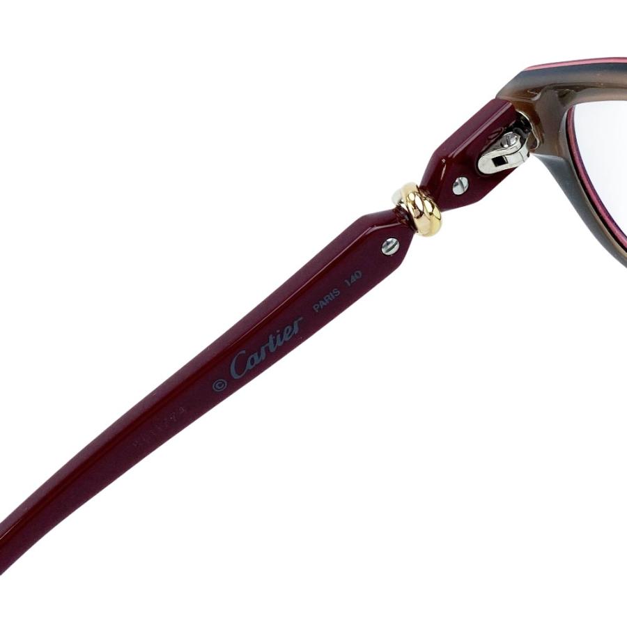 カルティエ ■美品■ トリニティ メガネ 眼鏡 度入り GP ボルドー 55□15 【653445】13 |  | 04