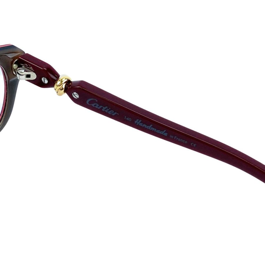 カルティエ ■美品■ トリニティ メガネ 眼鏡 度入り GP ボルドー 55□15 【653445】13 |  | 05