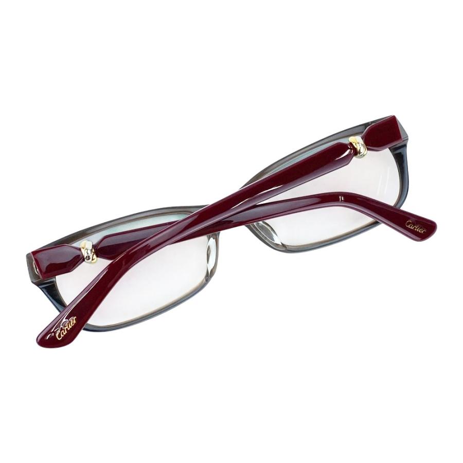 カルティエ ■美品■ トリニティ メガネ 眼鏡 度入り GP ボルドー 55□15 【653445】13 |  | 09
