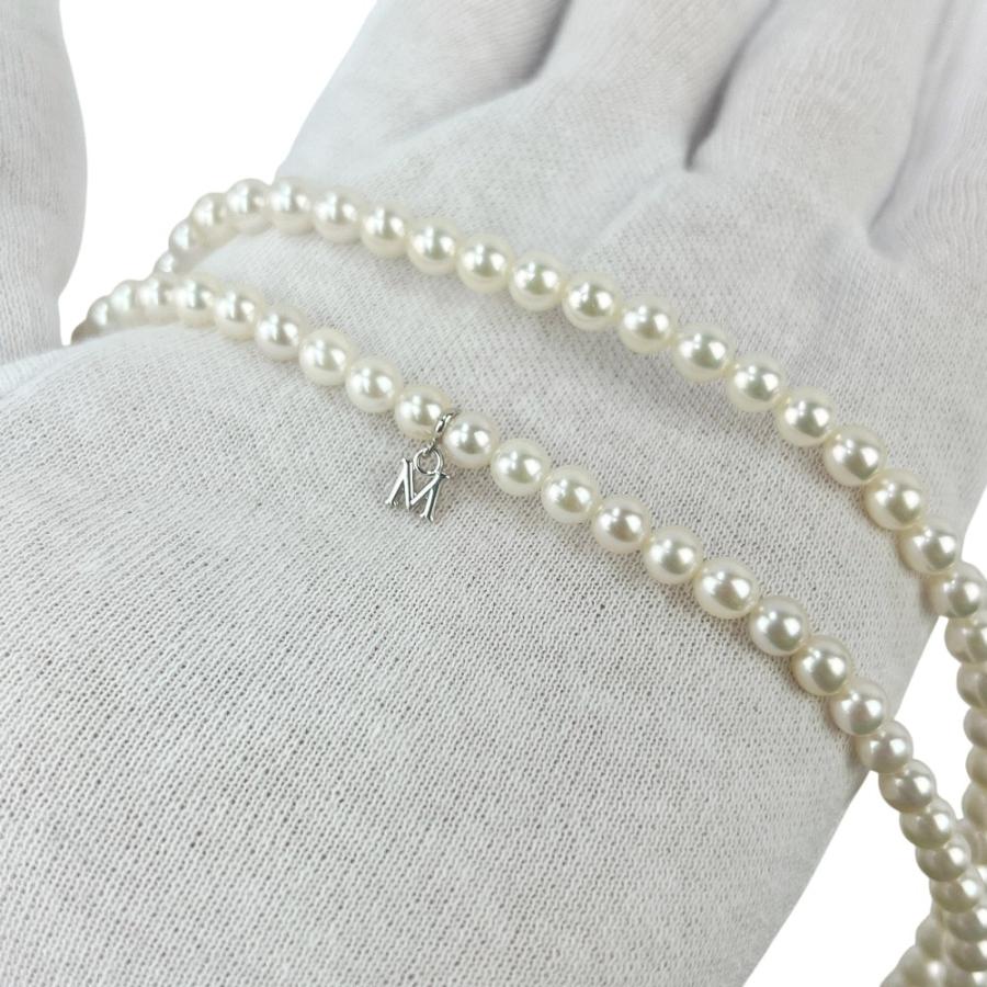 ミキモト □新同□85cm□ パール ネックレス アクセサリー 真珠 5mm 