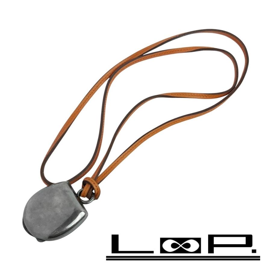 エルメス ■中古■ヴィンテージ■80cm■ ロケット ペンダント ロング ネックレス SV925 レザー シルバー オレンジ 【656033】14 | 