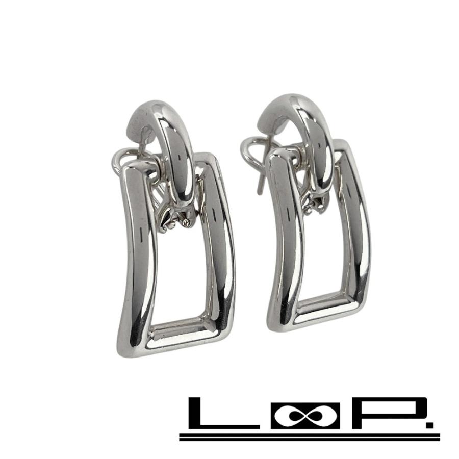 ティファニー ■美品■ オープンレクタングル ピアス アクセサリー SV925 シルバー 【658587】14 | 