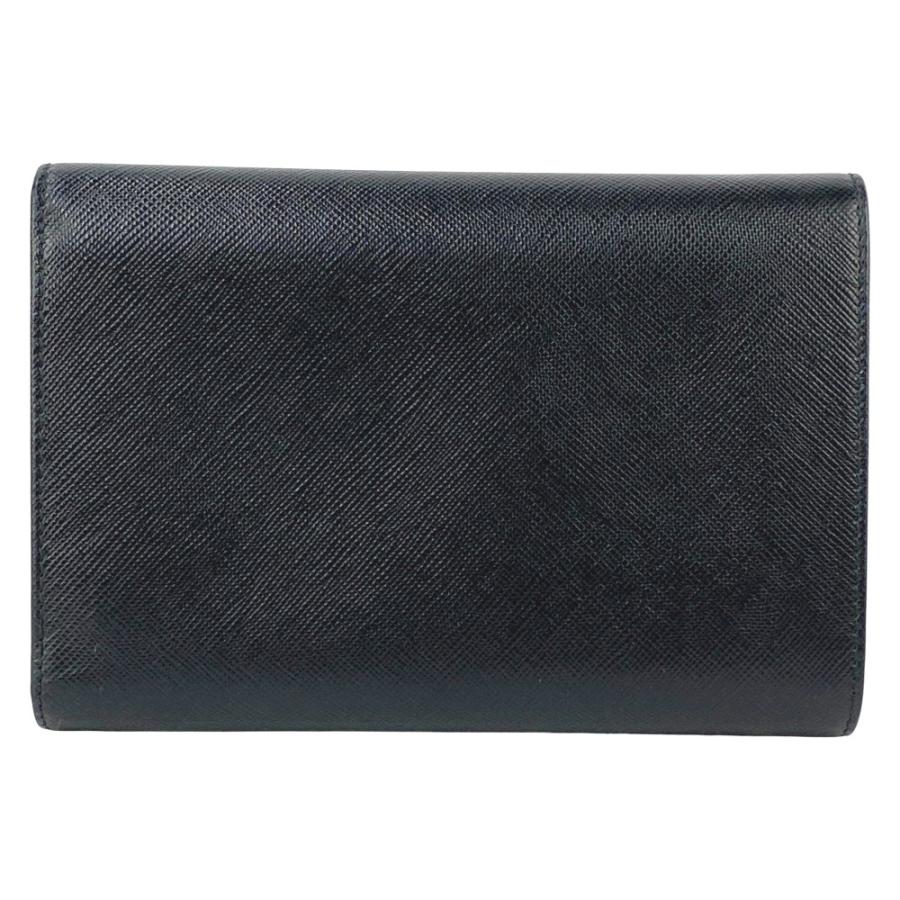 プラダ ■新同■ 三つ折り 財布 ウォレット サフィアーノ ブラック M510A 箱 【659089】8 |  | 01