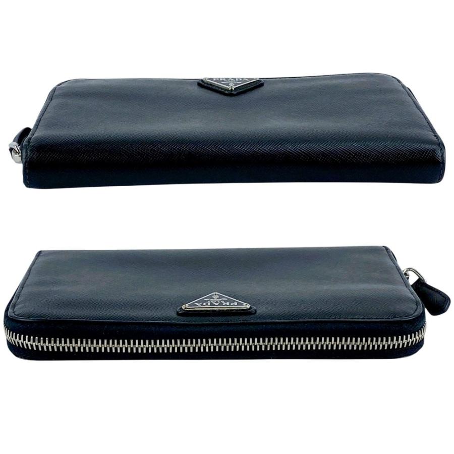 プラダ ■中古■ ラウンド 長財布 サフィアーノ レザー ブラック 1M0506 箱【661228】14 |  | 02