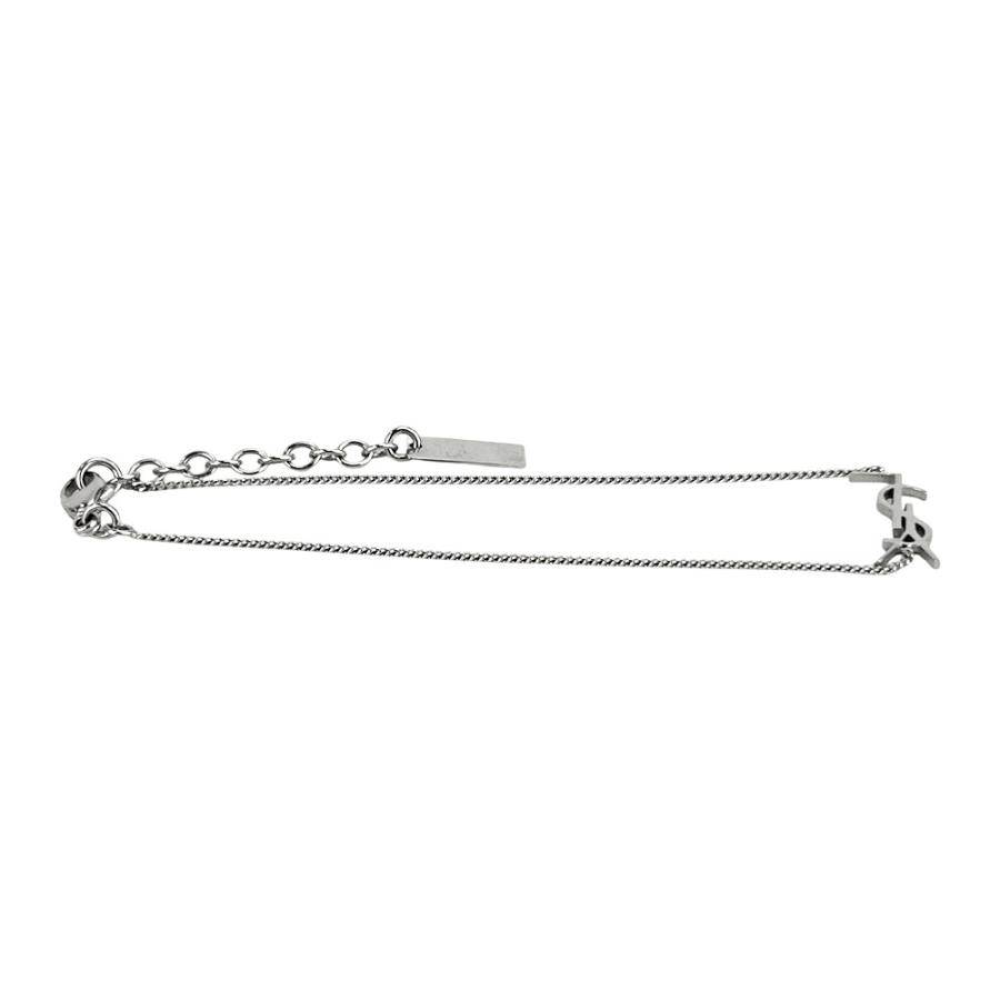 サンローラン ■新同■ カサンドラ チェーン ブレスレット アクセサリー SS シルバー【661327】13 |  | 02