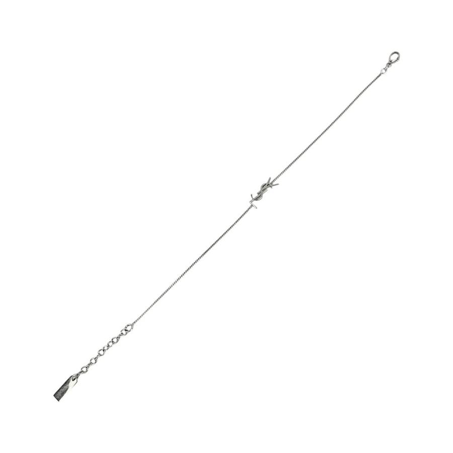 サンローラン ■新同■ カサンドラ チェーン ブレスレット アクセサリー SS シルバー【661327】13 |  | 09