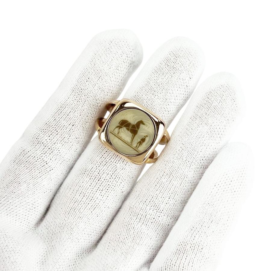 エルメス ■美品■ コロゾ リング 指輪 アクセサリー GP ゴールド【662614】13 |  | 09