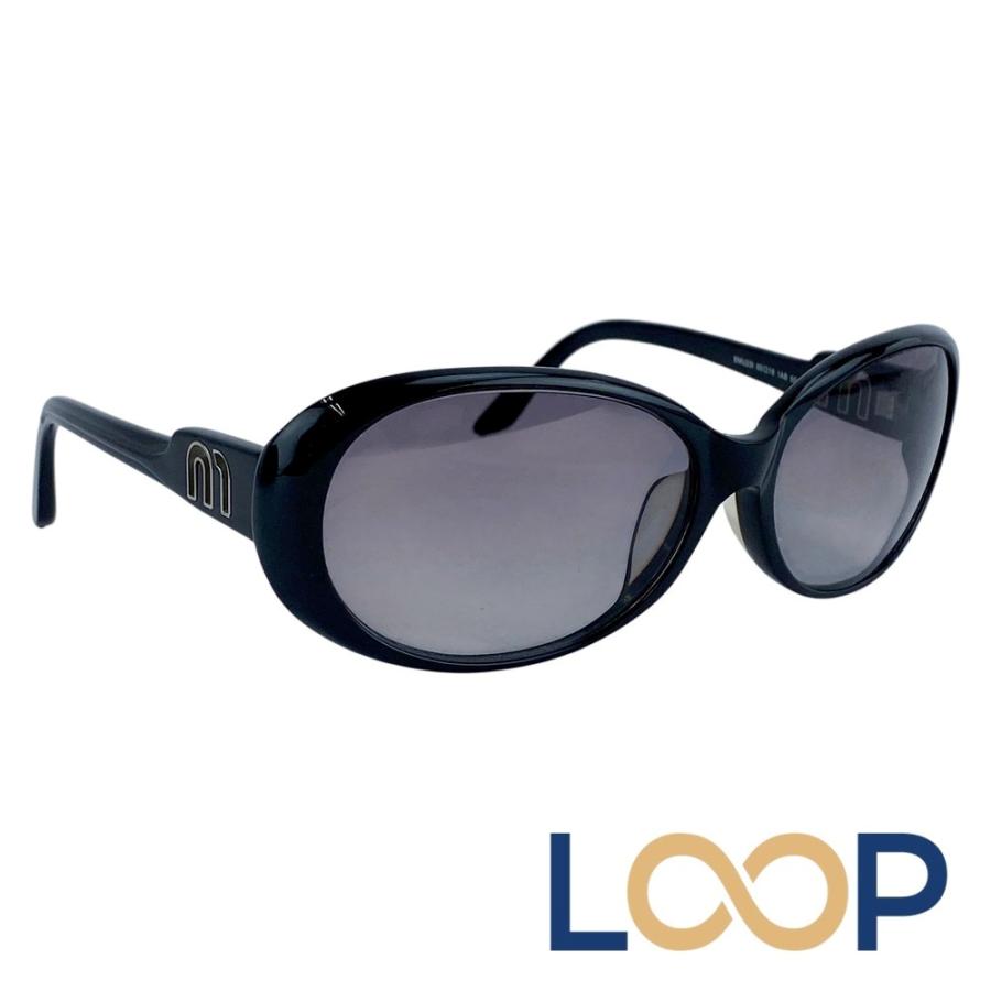 ミュウミュウ ■美品■ サングラス 眼鏡 ファッション ロゴ アクセサリー ブラック 60□16 SMU231【664052】14 | 