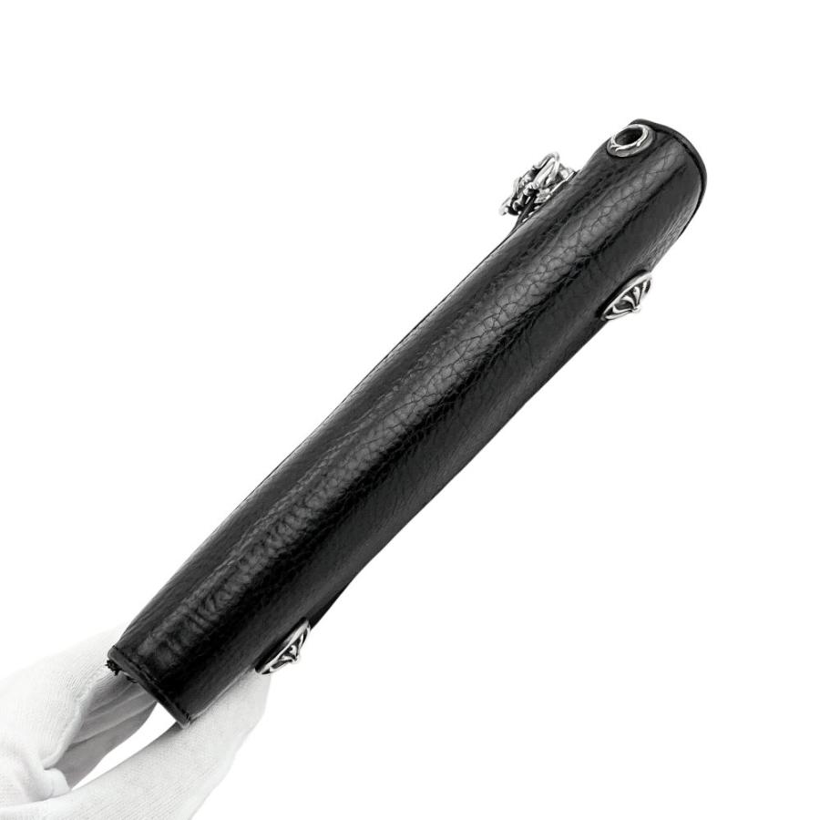 クロムハーツ ■美品■ 三つ折り 財布 ウォレット レザー ブラック【665950】13 |  | 04