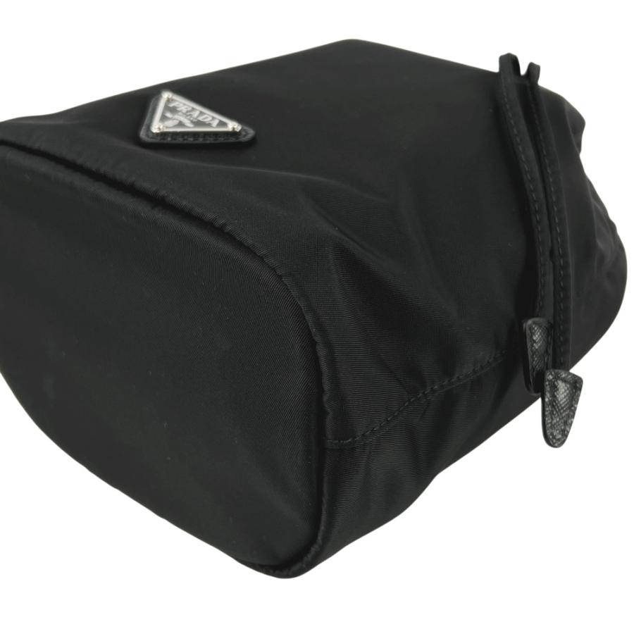プラダ ■美品■ 巾着 ポーチ 小物入れ Re-Nylon リナイロン ブラック 【671203】12 |  | 03