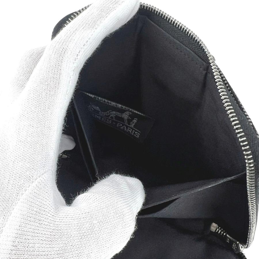 エルメス ■新同■ エールライン パース PM 財布 コンパクト 小銭入れ グレー ブラック キャンバス 【672125】1 |  | 09