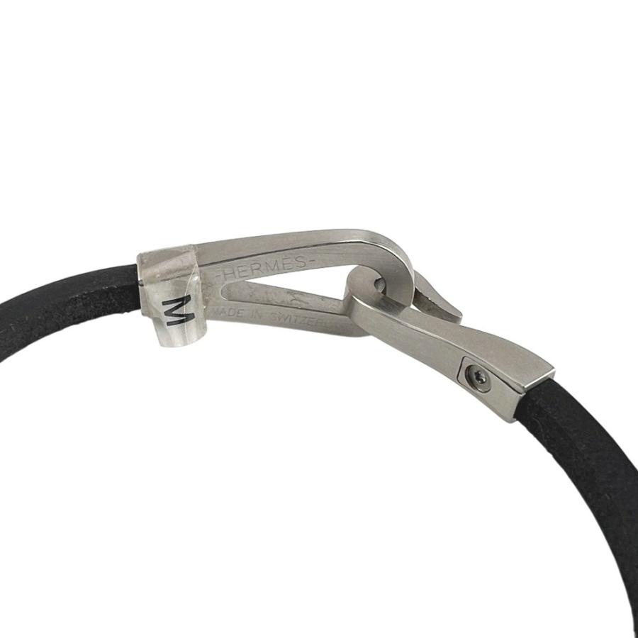 エルメス ■未使用■ ジャンボ ジェット ブレスレット レザー SS シルバー ブラック 箱 【672514】1 |  | 04