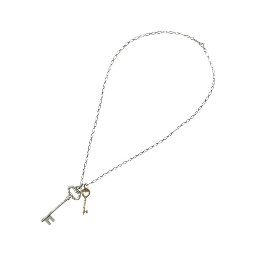 ティファニー ■美品■ ハート キー ネックレス アクセサリー コンビ 鍵 SV925 PG750 シルバー ピンクゴールド 13.0ｇ 【672644】8 |  | 08