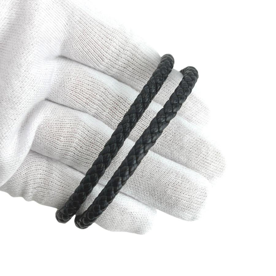 エルメス ■未使用■ ゴリアテ ダブル ブレスレット アクセサリー レザー SS ネイビー シルバー 箱 【673139】1 |  | 06