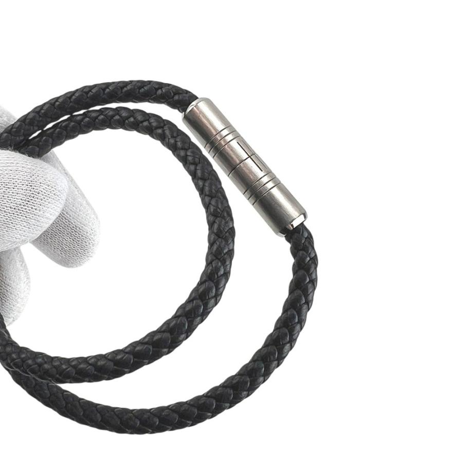 エルメス ■未使用■ ゴリアテ ダブル ブレスレット アクセサリー レザー SS ネイビー シルバー 箱 【673139】1 |  | 07