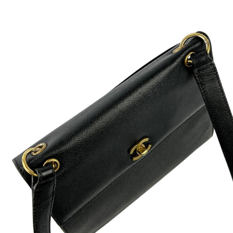 シャネル ■中古■ ショルダー バッグ 鞄 カバン キャビア レザー GP ブラック ゴールド【674044】5 |  | 05