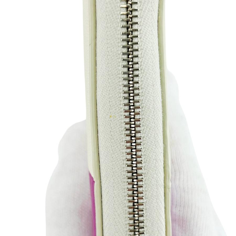 セリーヌ ■未使用■ 長財布 財布 ウォレット レザー ホワイト パープル 【674747】9 |  | 07