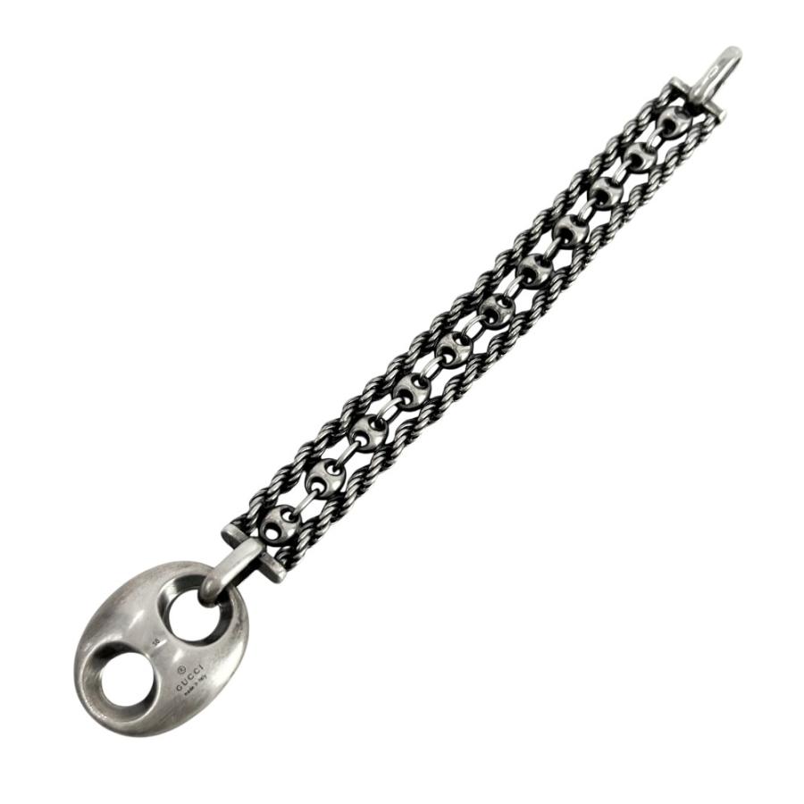 グッチ ■美品■ マリーナ チェーン ブレスレット アクセサリー SV 925 シルバー #18 箱【675706】12 |  | 05