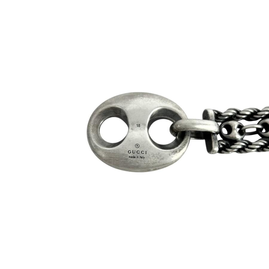 グッチ ■美品■ マリーナ チェーン ブレスレット アクセサリー SV 925 シルバー #18 箱【675706】12 |  | 06