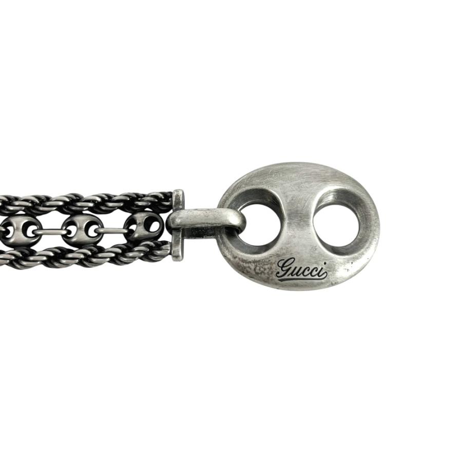 グッチ ■美品■ マリーナ チェーン ブレスレット アクセサリー SV 925 シルバー #18 箱【675706】12 |  | 08