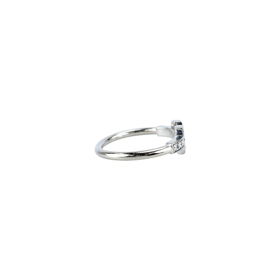 ティファニー ■中古■ Tワイヤー リング 指輪 アクセサリー K18 WG750 ホワイトゴールド 2.4g #7 箱【676499】13 |  | 02