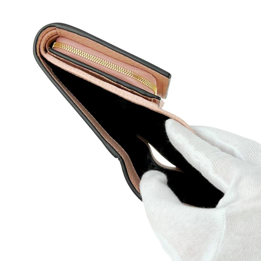 グッチ ■美品■ GGマーモント 二つ折り 財布 ウォレット レザー ピンク グレー  598587 箱 【678141】11 |  | 07