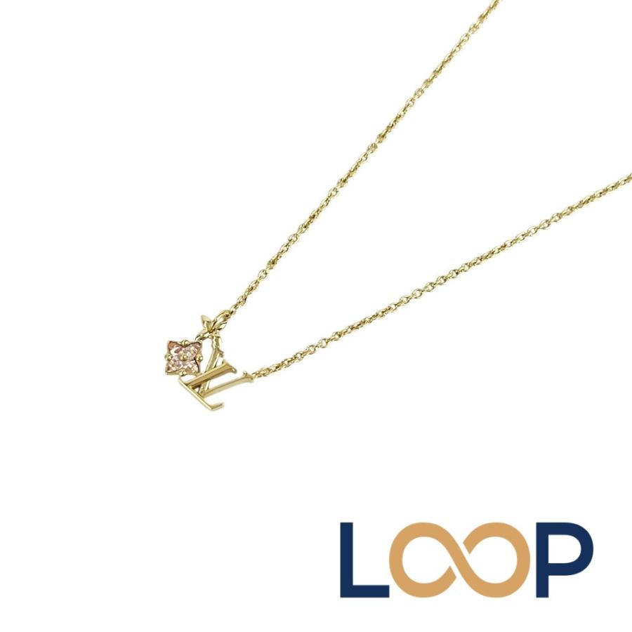 ルイヴィトン ■新同■ コリエ エルルグラム ネックレス アクセサリー GP ゴールド ピンク M00783 【679407】11 | 