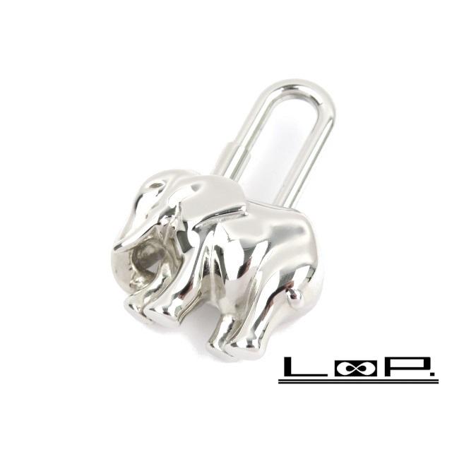 ■新同■　エルメス バッグ チャーム ゾウ エレファント アニマル シルバー SS 箱 【67945】 □新同□ エルメス バッグ チャーム ゾウ エレファント アニマル