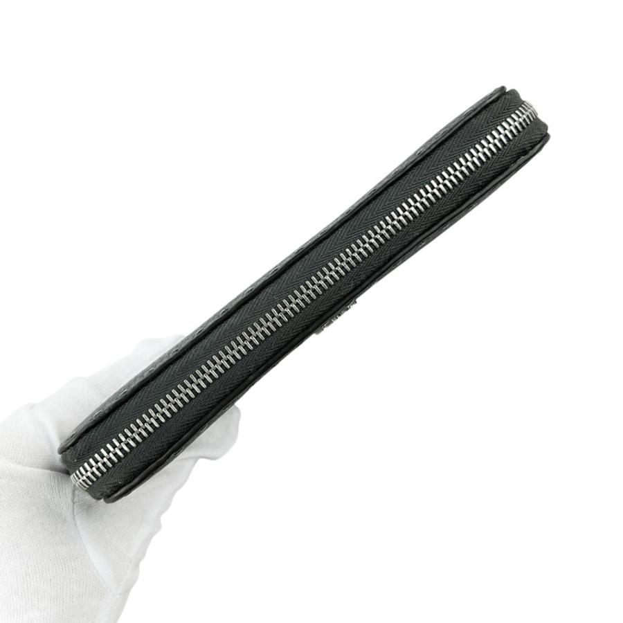 フェンディ ■美品■ セレリア ラウンドシップ 長 財布 ウォレット ステッチ レザー グレー 【680120】11 |  | 05
