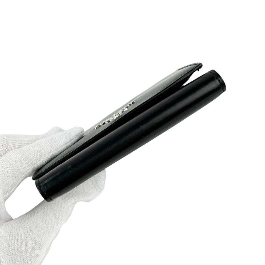 プラダ ■美品■ 三つ折り 財布 ミニ コンパクト ウォレット レザー ブラック 【680182】11 |  | 04