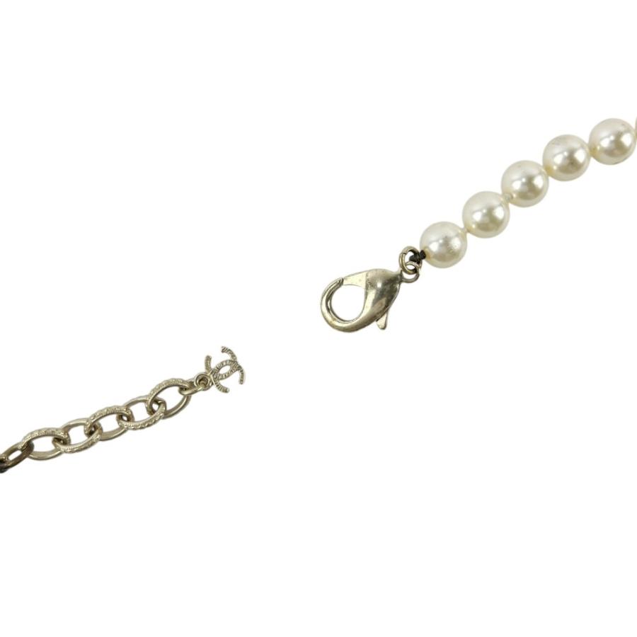 シャネル ■中古■104cm■ ココマーク ロング ネックレス アクセサリー フェイクパール 色石 ホワイト ライトグリーン 箱 【680304】8 |  | 06
