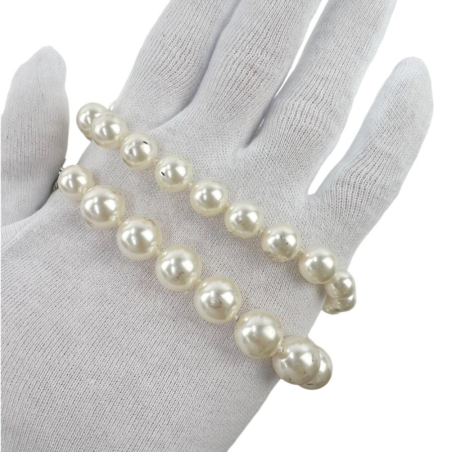 シャネル ■中古■104cm■ ココマーク ロング ネックレス アクセサリー フェイクパール 色石 ホワイト ライトグリーン 箱 【680304】8 |  | 07