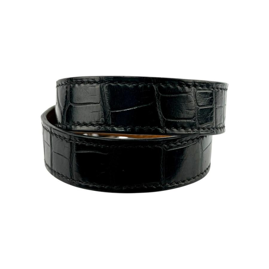 エルメス ■中古■ エトリヴィエール ブレスレット アクセサリー ベルト クロコダイル レザー ブラック ブラウン □R刻 箱 【683244】8 |  | 03