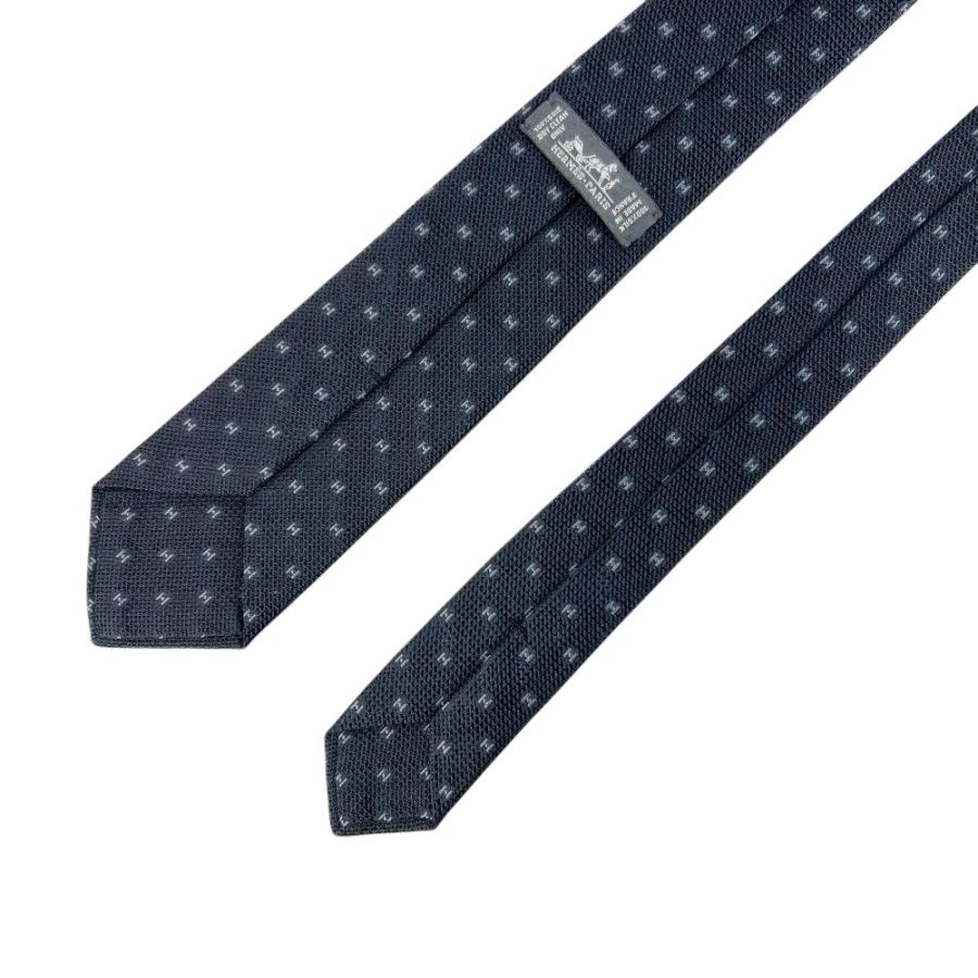 エルメス ■新同■ ネクタイ H柄 スーツ ビジネス ファッション シルク ネイビー 箱 【683343】8 |  | 04