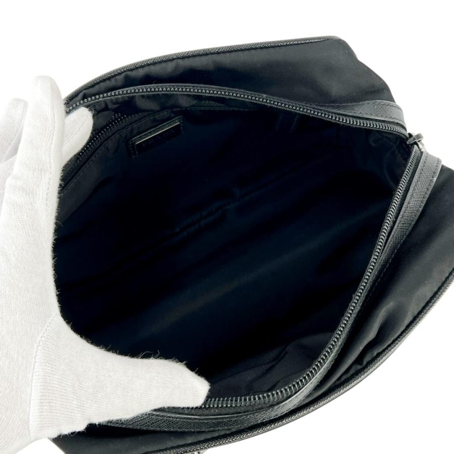 プラダ ■中古■ トラベル ポーチ セカンド バッグ 小物入れ ナイロン サフィアーノ ブラック 2NA819 【684036】5 |  | 07