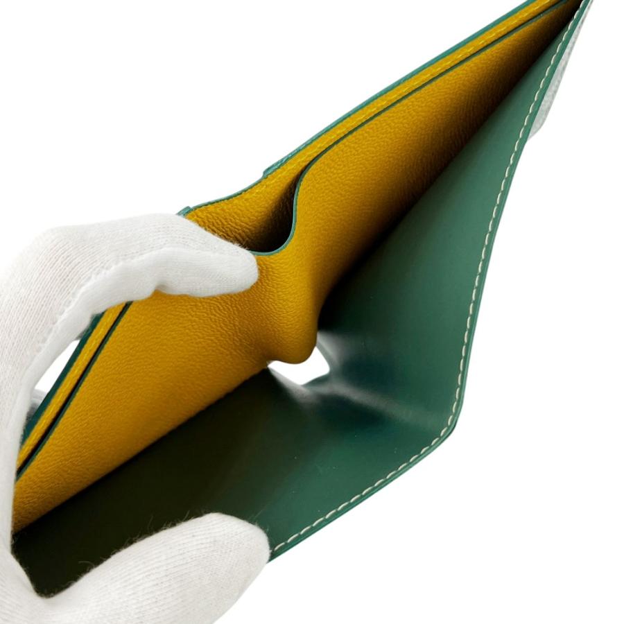 ゴヤール ■新同■ ヴィクトワール ウォレット 二つ折り 札入れ ヘリンボーン PVC グリーン 【684241】8 |  | 08