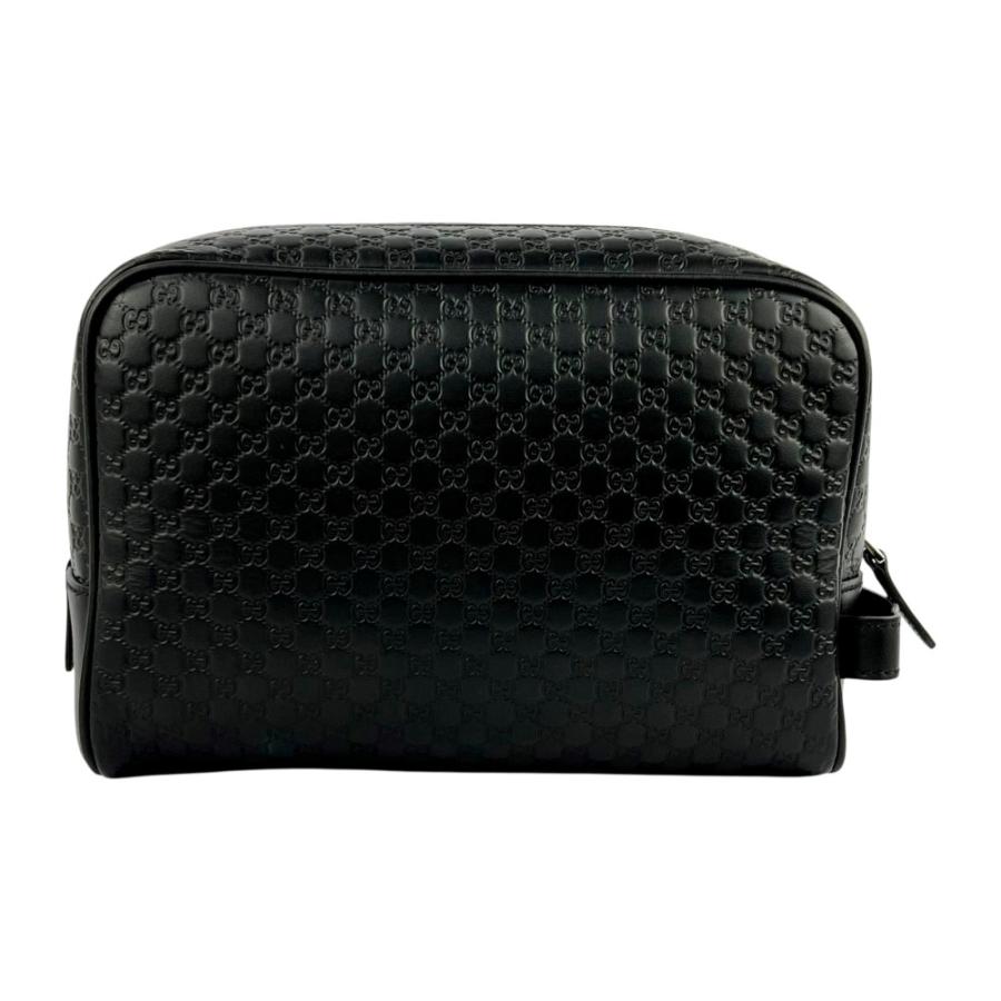 グッチ ■美品■ セカンド バッグ クラッチ カバン ポーチ 鞄 マイクログッチシマ レザー ブラック 419775 【684494】5 |  | 01