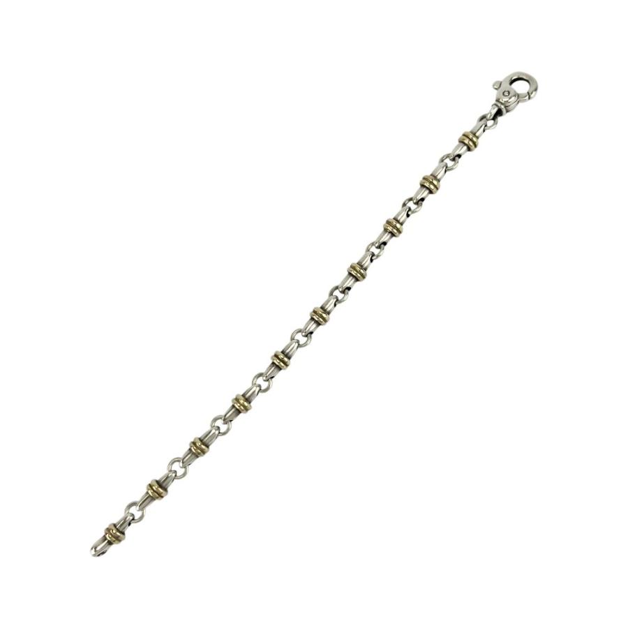 ティファニー ■美品■ ブライドルリンク ブレスレット コンビ K18 YG750 SV925 イエローゴールド シルバー 25.1g【684531】13 |  | 09