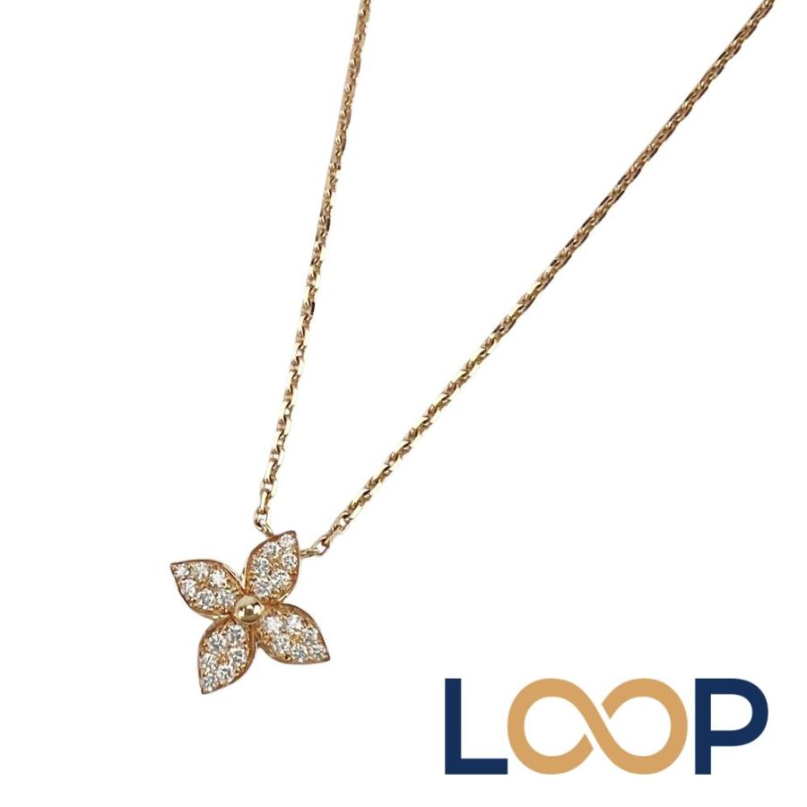 ルイヴィトン ■新同■ ペンダント スター ブロッサム ネックレス アクセサリー ダイヤ K18 PG750 ピンクゴールド Q93710 5.3g【684616】13 | 