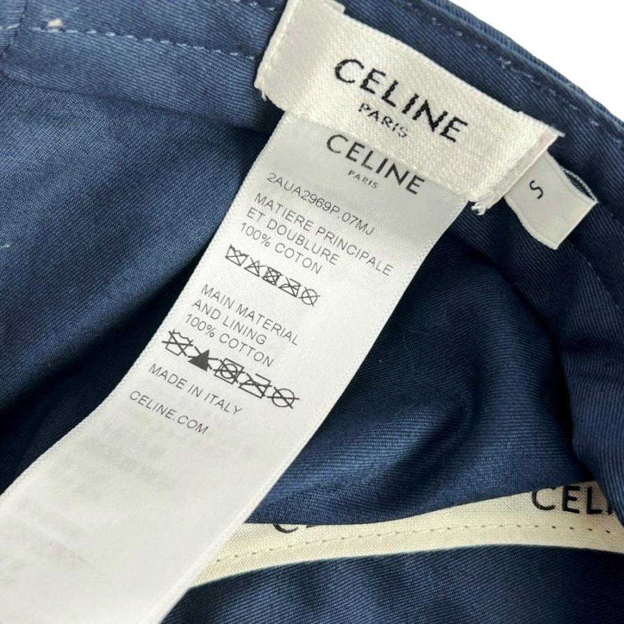 セリーヌ ■中古■ イニシャル ベースボール キャップ ロゴ 帽子 ファッション コットン ネイビー #S 2AUA2969P.07MJ 【687150】5 |  | 05